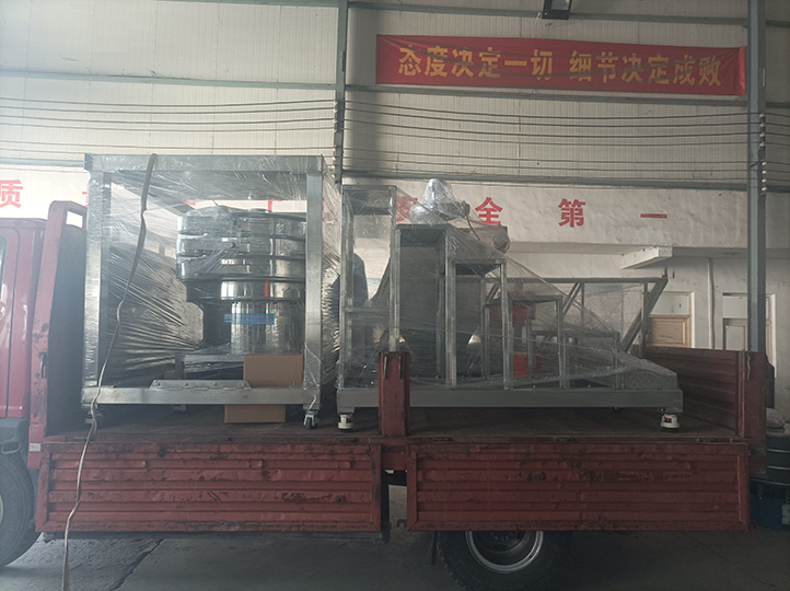 超聲波旋振篩、無(wú)塵投料站、架子和樓梯發(fā)貨