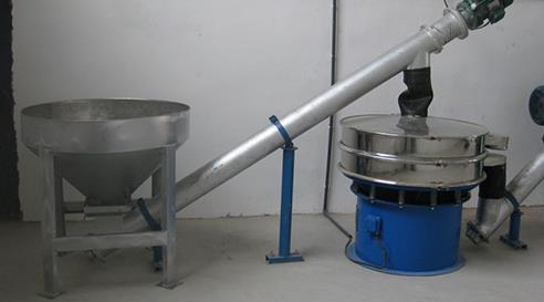 山東某淀粉廠家定制的配套振動篩篩分輸送系統(tǒng)，使用效果良好！